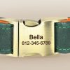 Customized pet leather dog collar