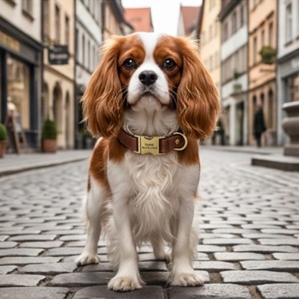 Customized pet leather dog collar