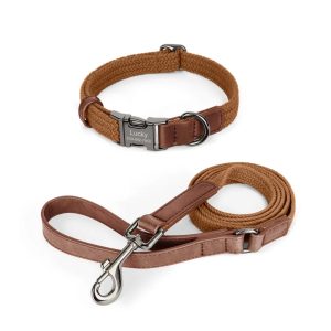 Custom-made woven collar for pet dogs